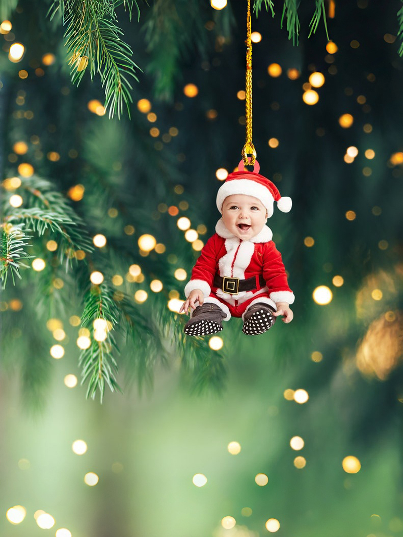 Custom Baby Acrylic Photo Hanging Ornaments